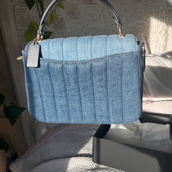 #Coach Blue Marley Top Handle - Picture 4 of 17